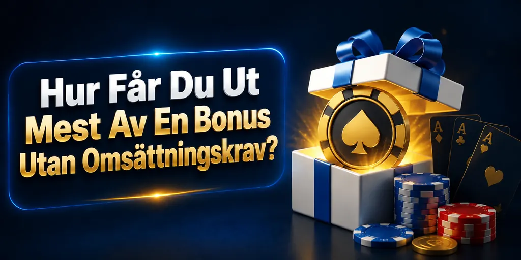 Hur Får Du Ut Mest Av En Bonus Utan Omsättningskrav?